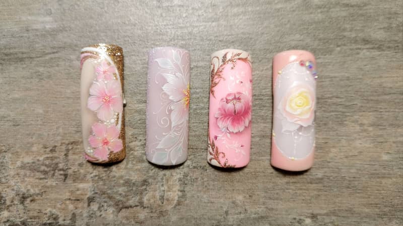Formation au nail art : Fleurs avancées